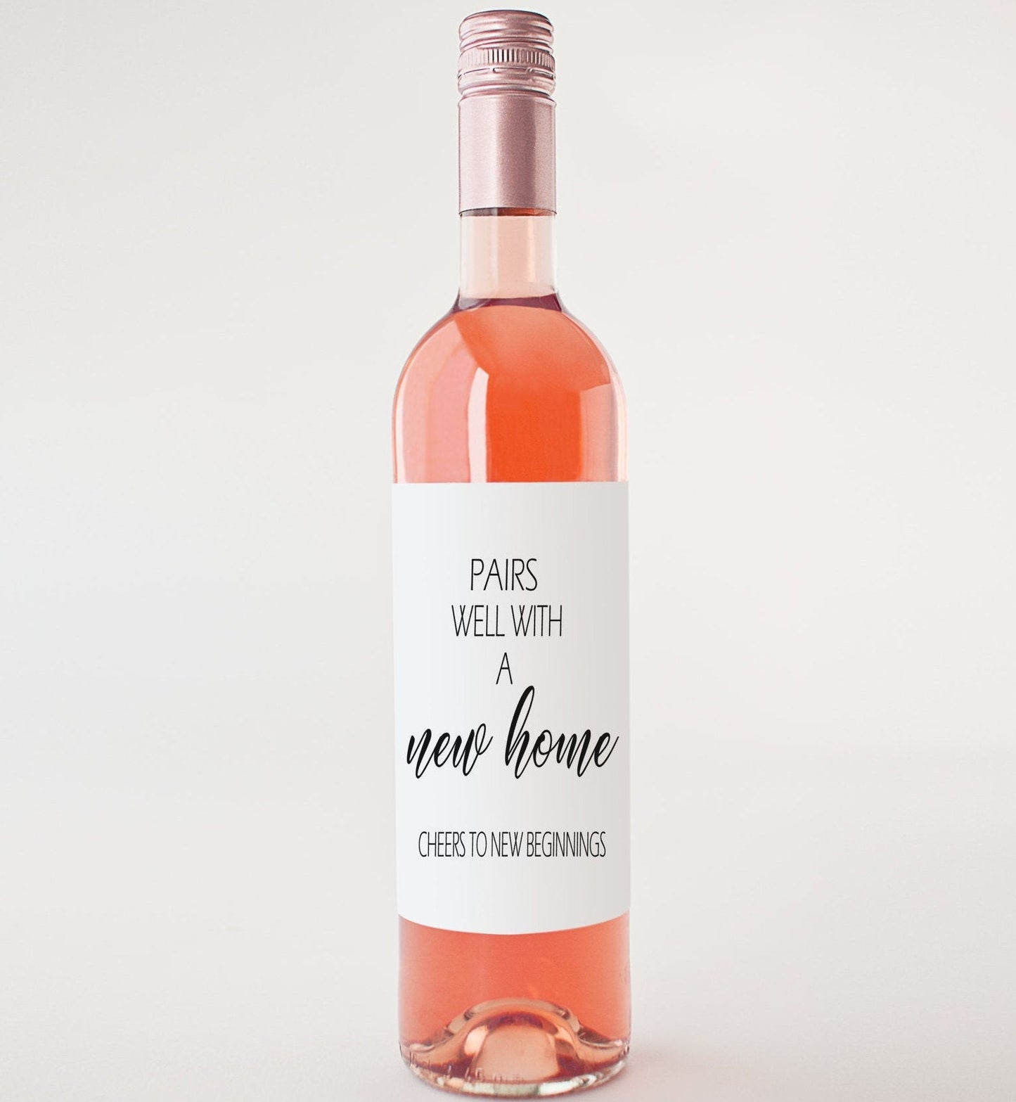 Pairs Well with a New Home Wine Label – Housewarming Gift | New Home Celebration | Custom Wine Labels
