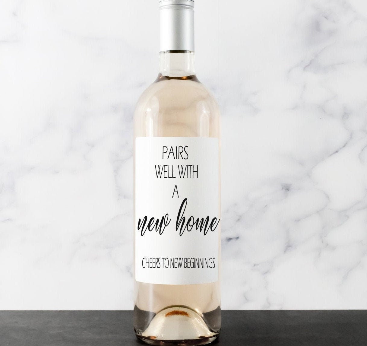 Pairs Well with a New Home Wine Label – Housewarming Gift | New Home Celebration | Custom Wine Labels