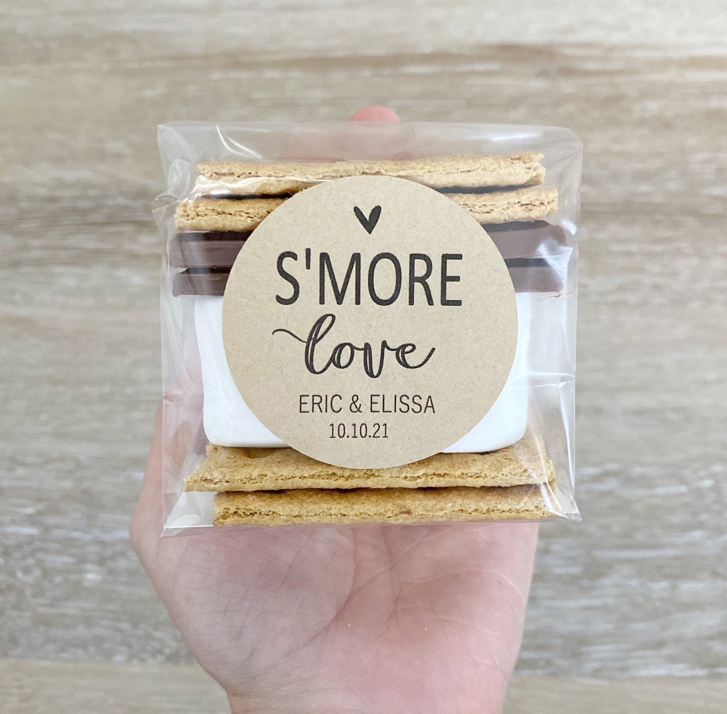 S’mores Favor Labels & Bags – Perfect for Weddings & Special Events | S’mores Wedding Favors | Custom Favor Stickers