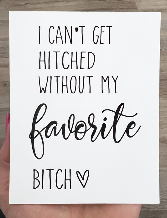 I Can't Say "I Do" Without You Wine Label – Bridesmaid Proposal | Will You Be My Bridesmaid? | Wedding Wine Labels