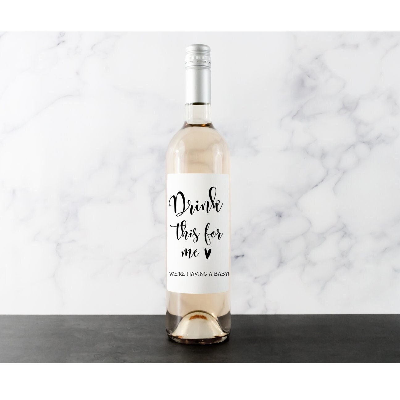 Baby Announcement Wine Labels – Pregnancy Reveal | Pairs Well with Being Grandparents, Aunt & Uncle | Custom Gift
