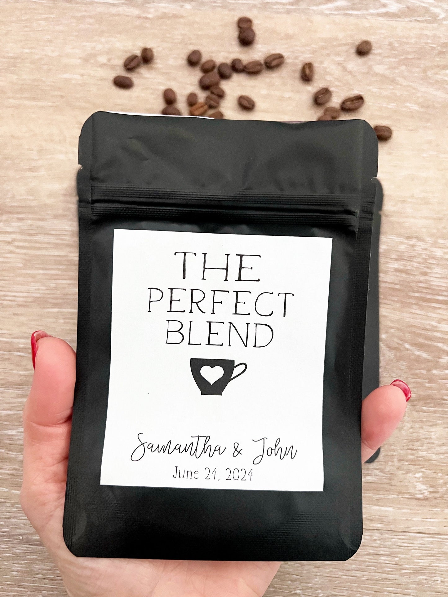 Personalized Coffee Wedding Favors – Custom Coffee Bags for Weddings & Special Events