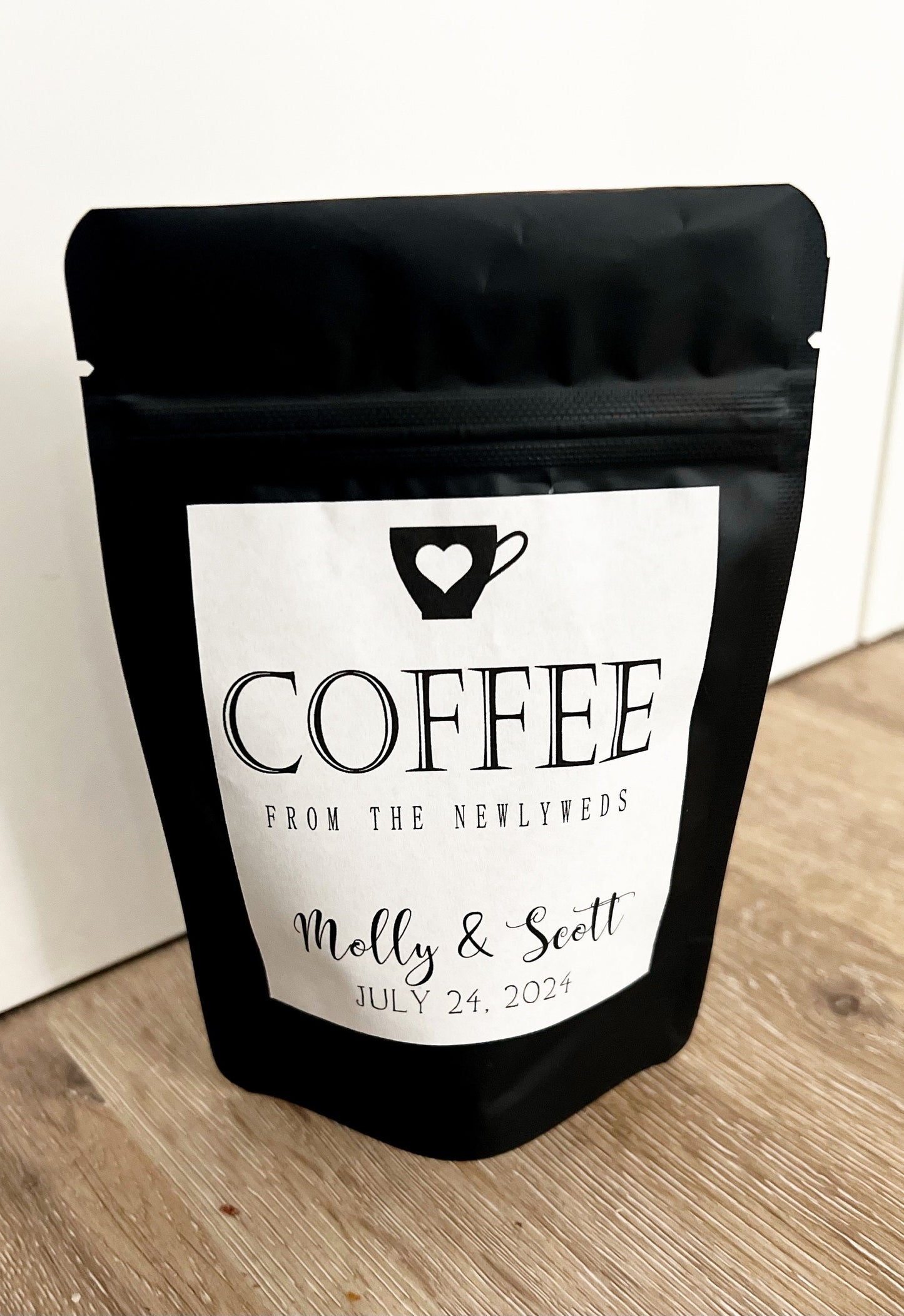 Coffee Wedding Favors – Black Coffee Favor Bags | Personalized Wedding Favors | Wedding Coffee Gift Bags