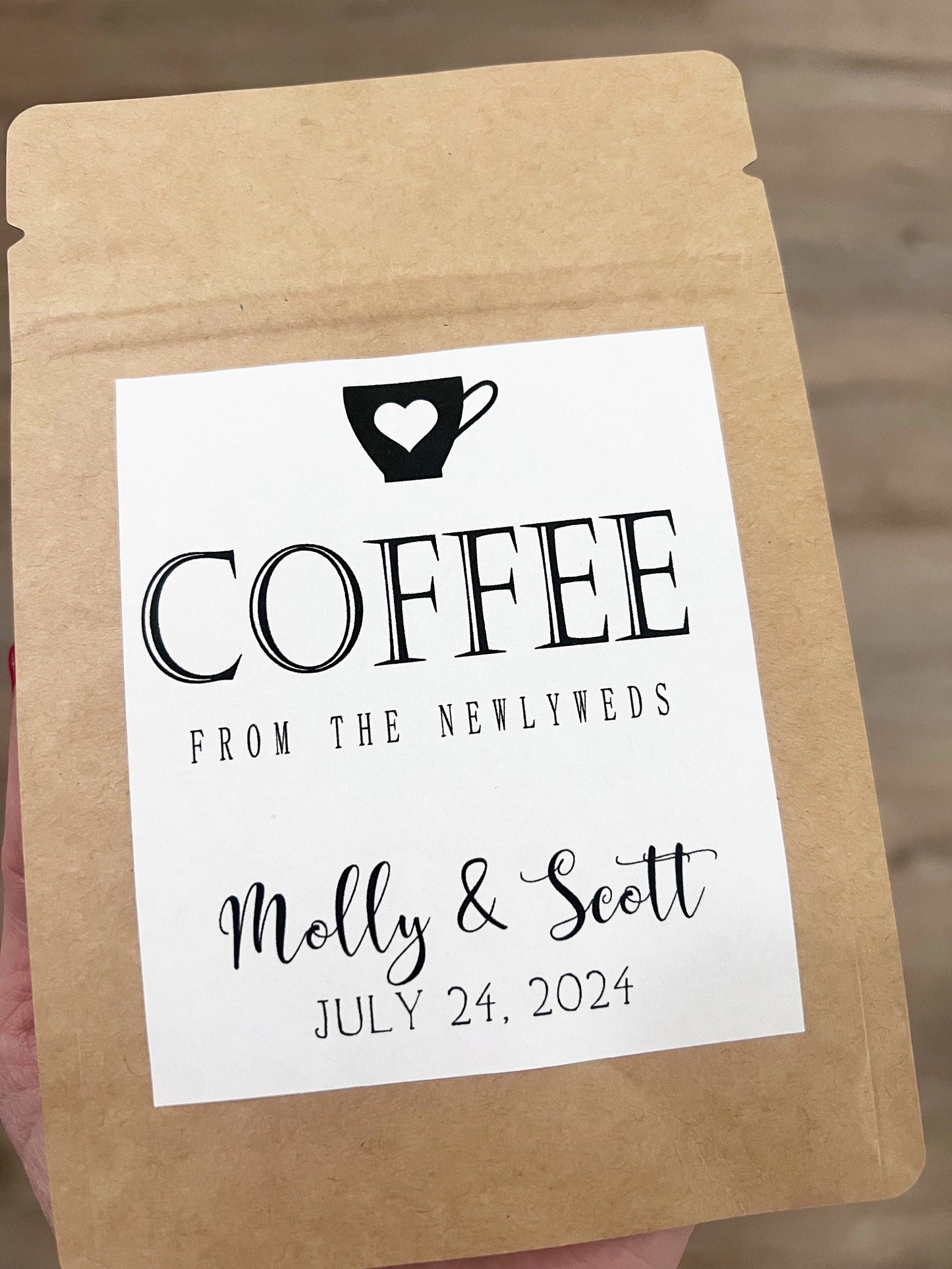 Personalized Coffee Wedding Favors – Custom Coffee Bags for Weddings & Special Events