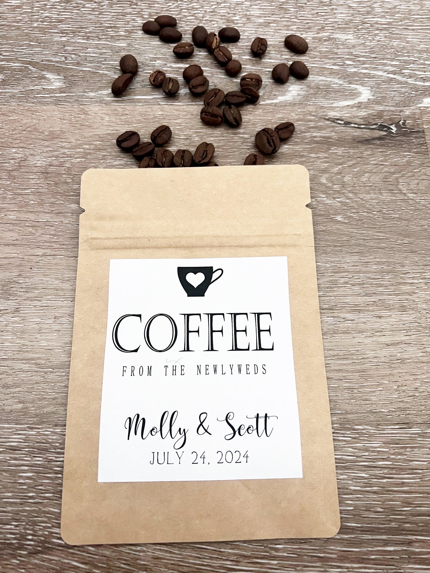 Personalized Coffee Wedding Favors – Custom Coffee Bags for Weddings & Special Events