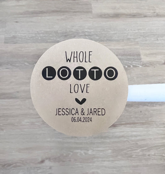 Lotto Ticket Wedding Favors | Lucky in Love Favor Bags | Lottery Ticket Favor Gifts