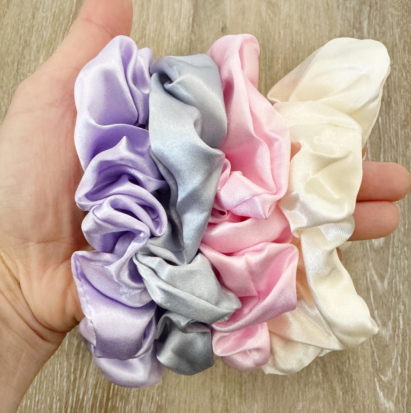 Silk Satin Scrunchies for Bridesmaids, Wedding Favors, Bachelorette Party Gifts, Custom Scrunchies, Bridal Party Accessories
