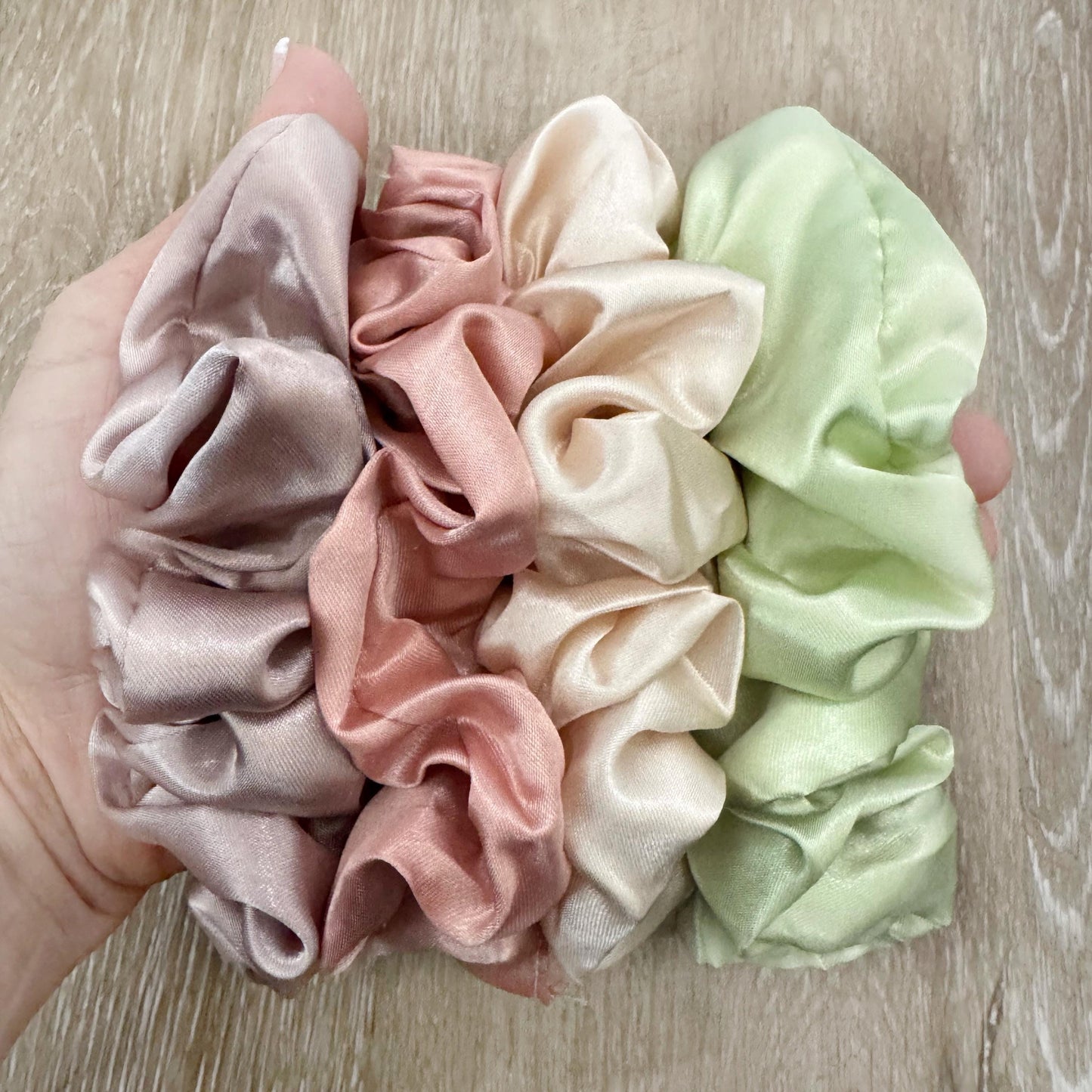Silk Satin Scrunchies for Bridesmaids, Wedding Favors, Bachelorette Party Gifts, Custom Scrunchies, Bridal Party Accessories