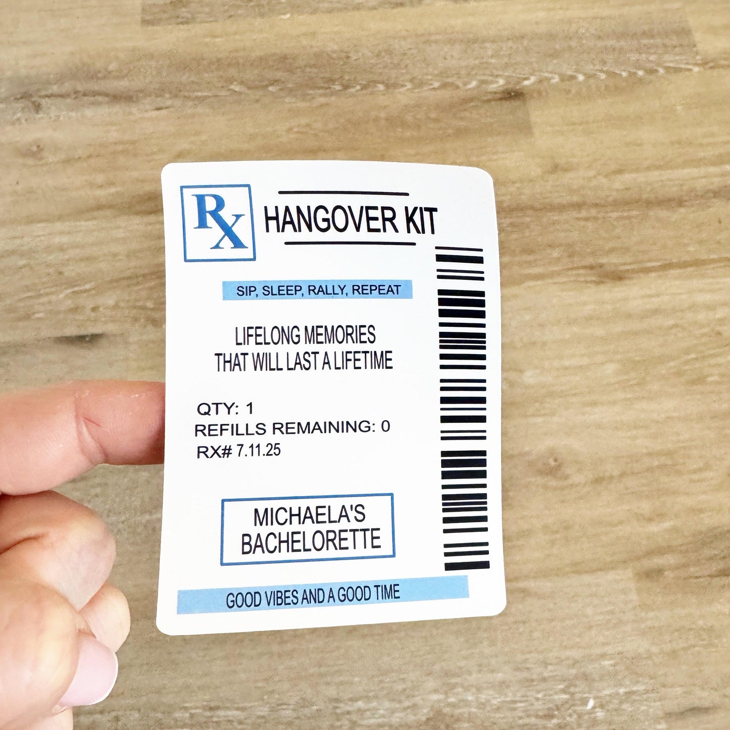 Hangover Kit, Bachelorette party, Fun Night Out Kit, Girls trip