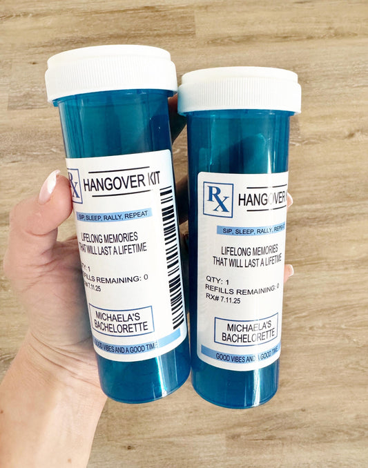 Hangover Kit, Bachelorette party, Fun Night Out Kit, Girls trip