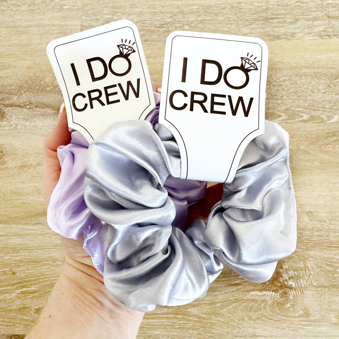 Silk Satin Scrunchies for Bridesmaids, Wedding Favors, Bachelorette Party Gifts, Custom Scrunchies, Bridal Party Accessories