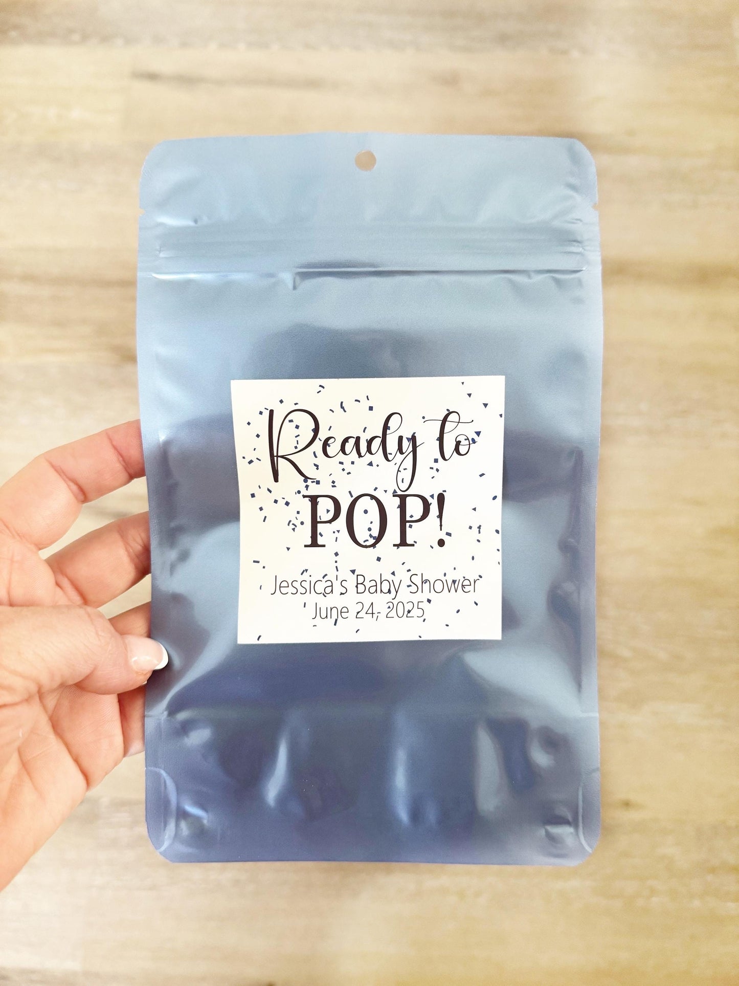 Ready to Pop Baby Shower Favor Bags – Pre-Assembled Treat Bags with Stickers – Baby Shower Favors for Guests – Gender Reveal Bags