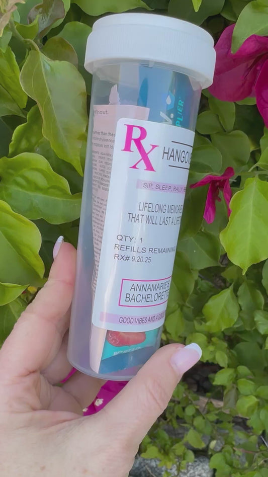 Hangover Kit, Bachelorette party, Fun Night Out Kit, Girls trip