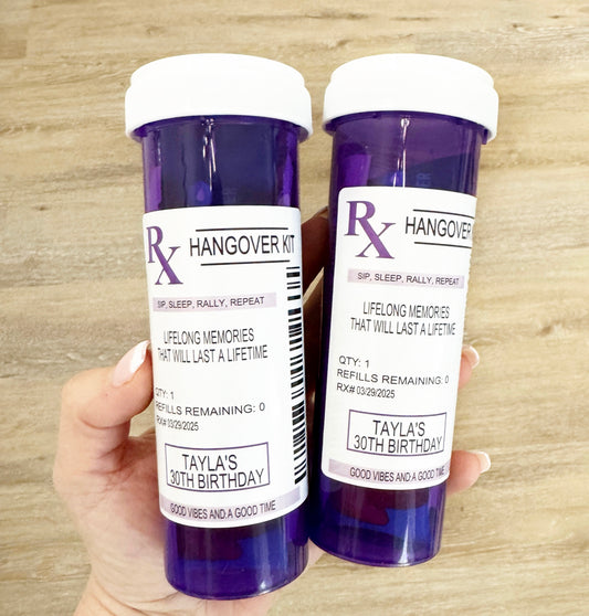 Hangover Kit, Bachelorette party, Fun Night Out Kit, Girls trip