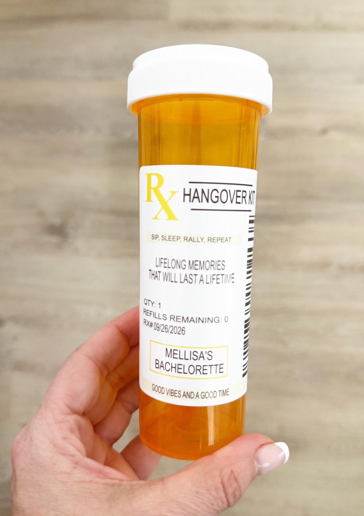 Hangover Kit, Bachelorette party, Fun Night Out Kit, Girls trip, yellow