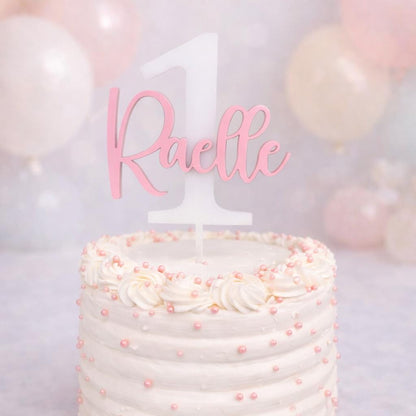 Birthday Cake Topper, Personalized Happy Birthday