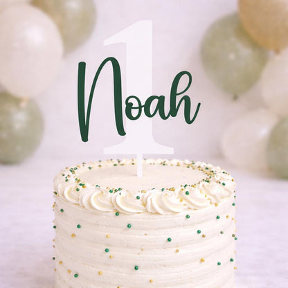 Birthday Cake Topper, Personalized Happy Birthday